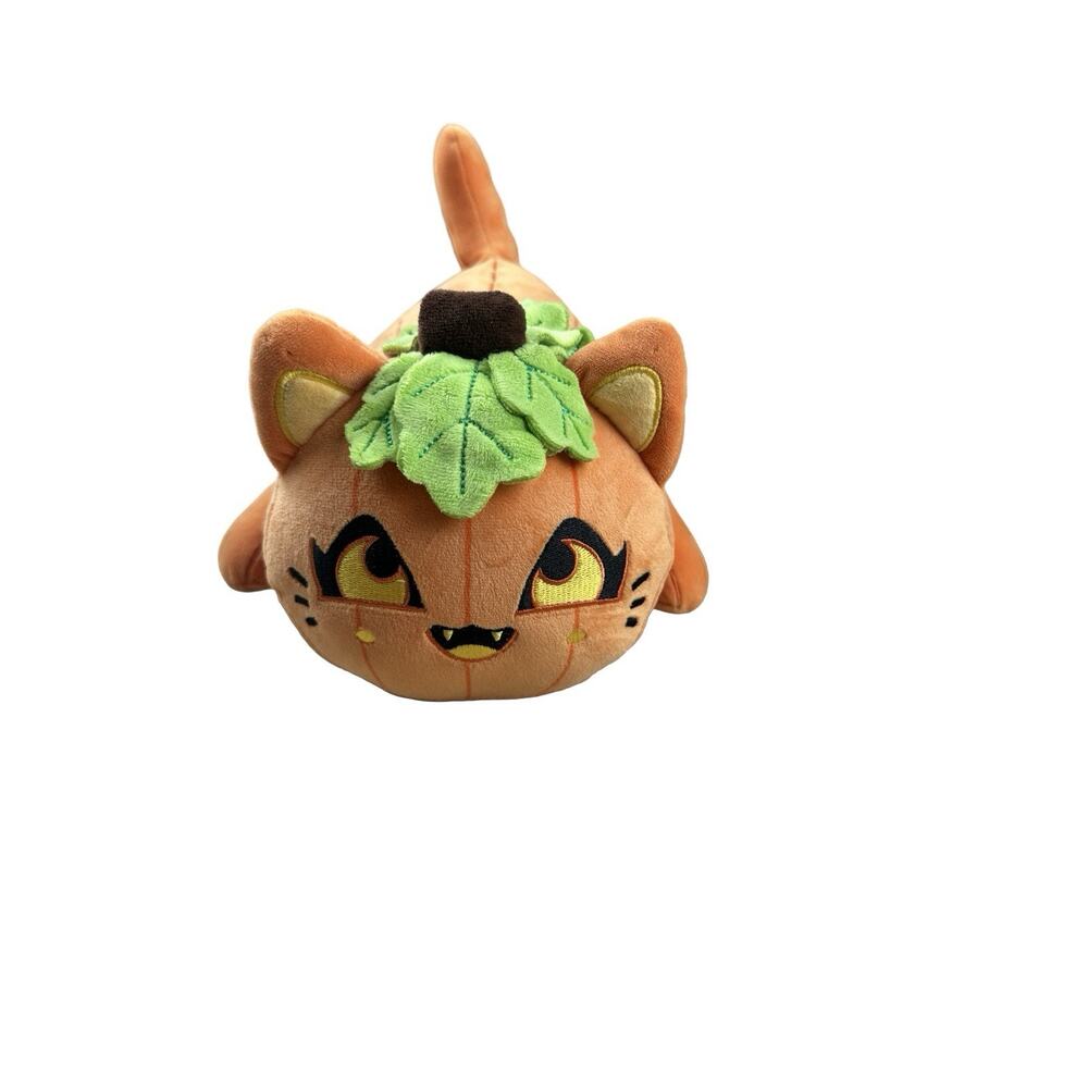2022 Aphmau MeeMeows Halloween Jack O Lantern Cat Pumpkin Plush, Jumbo 11” - Picture 2 of 8